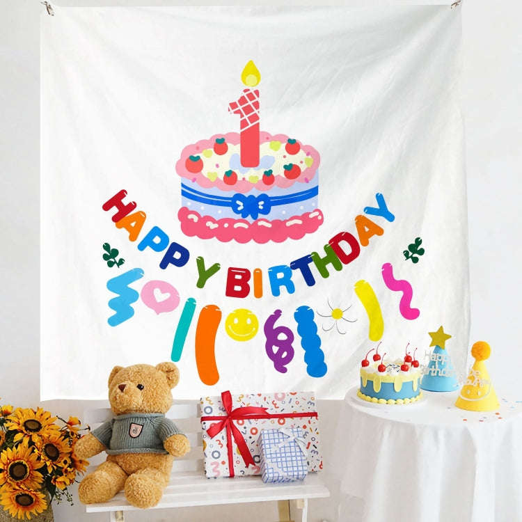 Birthday Layout Hanging Cloth Children Photo Wall Cloth, Size: 180x200cm Velvet(11)