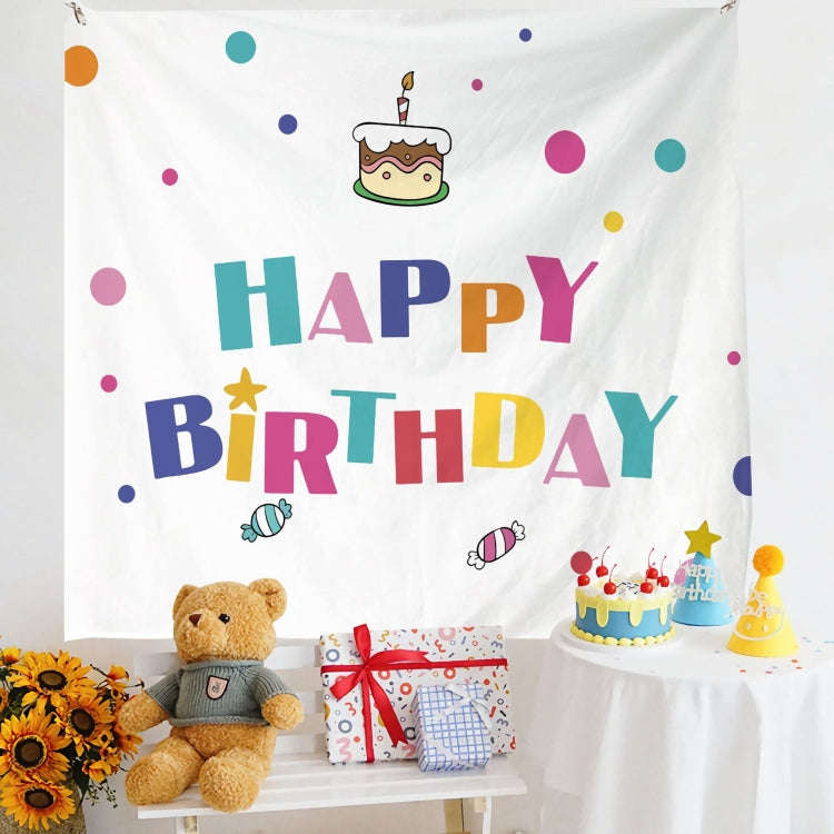 Birthday Layout Hanging Cloth Children Photo Wall Cloth, Size: 180x200cm Velvet(20)