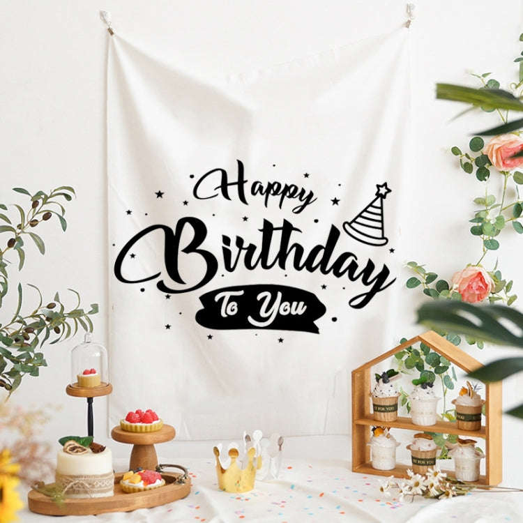 GT282 Birthday Background Cloth Party Scene Arranges Children Photos, Size: 150x200cm Velvet Clot...