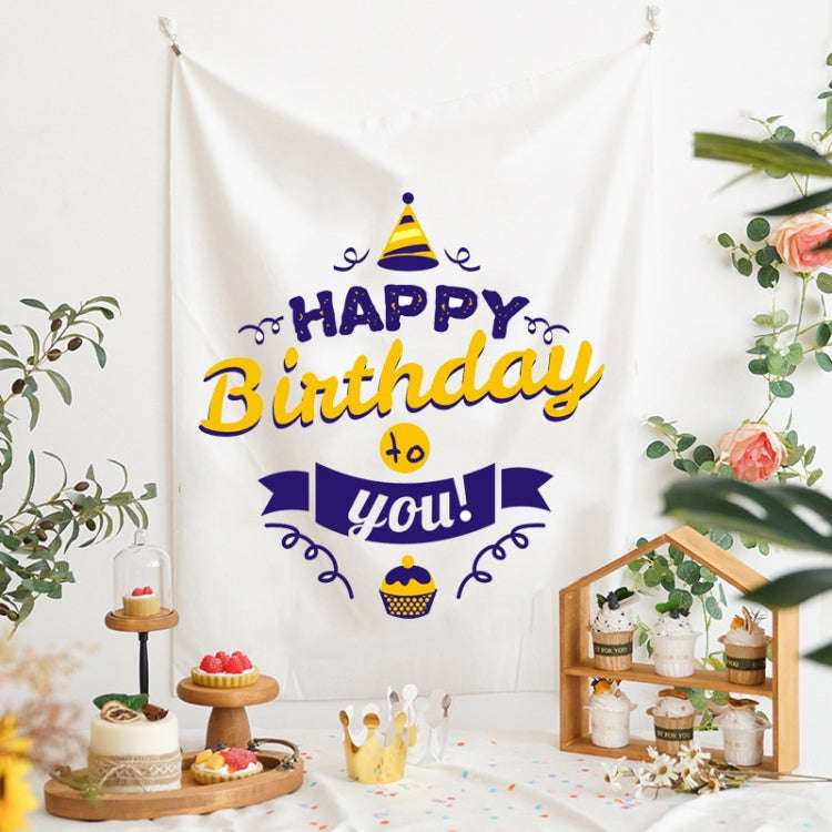 GT282 Birthday Background Cloth Party Scene Arranges Children Photos, Size: 150x200cm Velvet Clot...