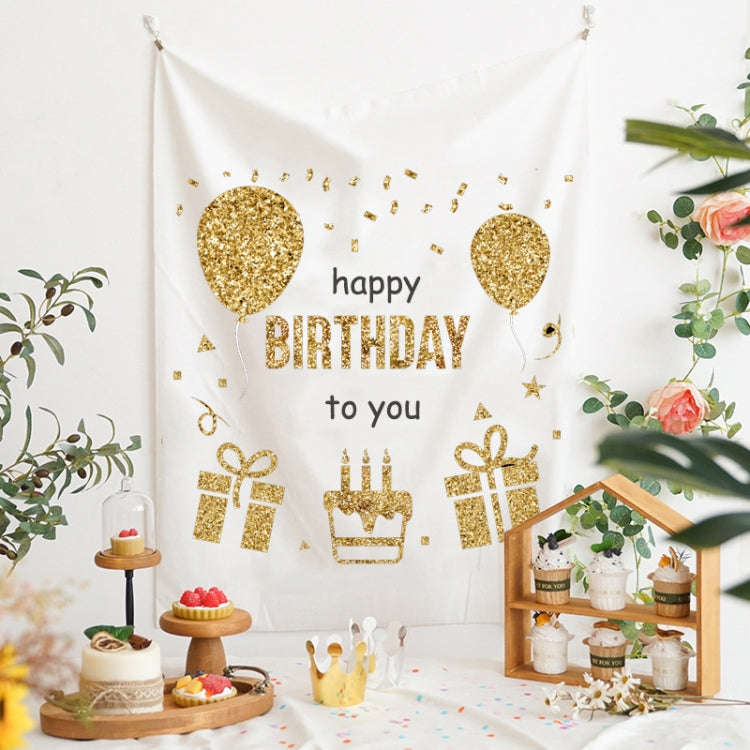GT282 Birthday Background Cloth Party Scene Arranges Children Photos, Size: 150x200cm Velvet Clot...