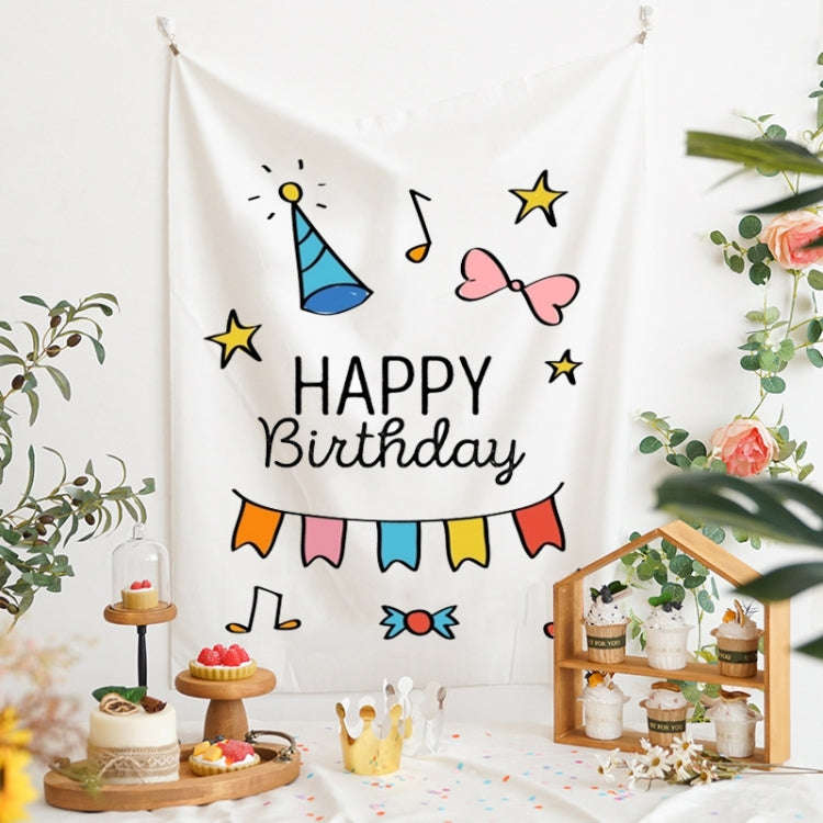 GT282 Birthday Background Cloth Party Scene Arranges Children Photos, Size: 150x200cm Velvet Clot...