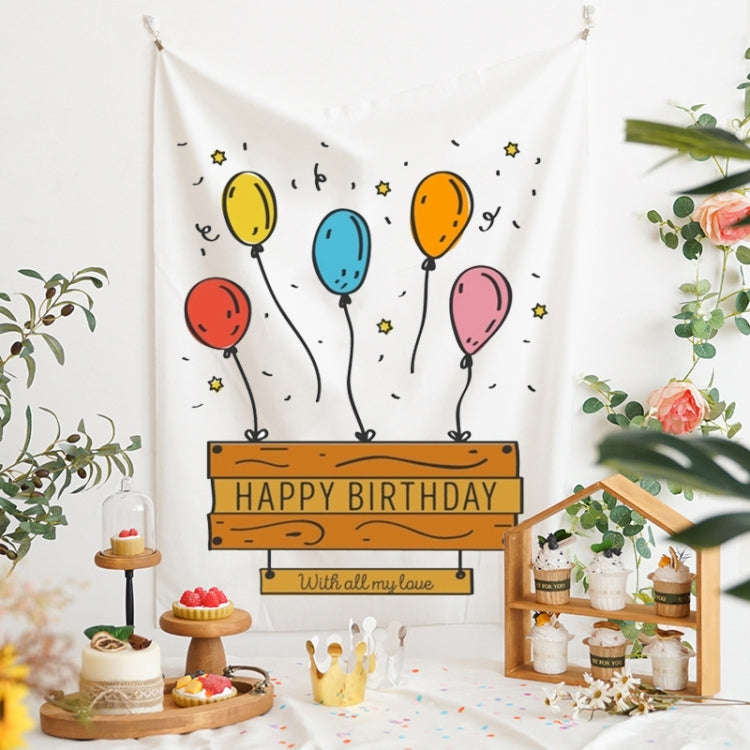GT282 Birthday Background Cloth Party Scene Arranges Children Photos, Size: 150x200cm Velvet Clot...