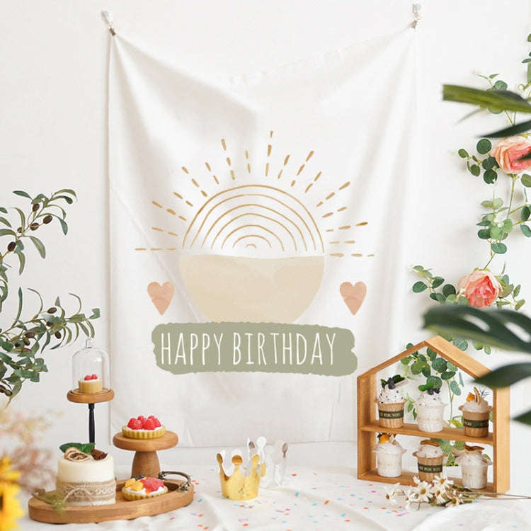 GT282 Birthday Background Cloth Party Scene Arranges Children Photos, Size: 150x200cm Velvet Clot...