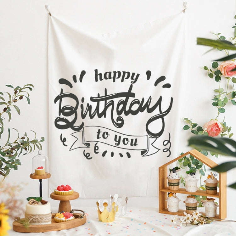 GT282 Birthday Background Cloth Party Scene Arranges Children Photos, Size: 150x200cm Velvet Clot...
