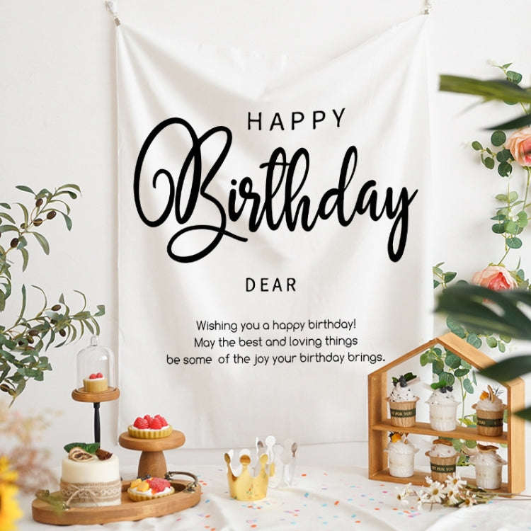 GT282 Birthday Background Cloth Party Scene Arranges Children Photos, Size: 150x200cm Velvet Clot...