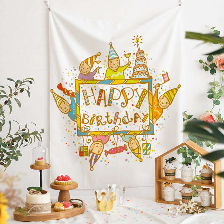 GT282 Birthday Background Cloth Party Scene Arranges Children Photos, Size: 150x200cm Velvet Clot...