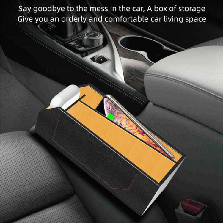 Q9 2 In 1 Multi-function Car Storage Box Wireless Charging
