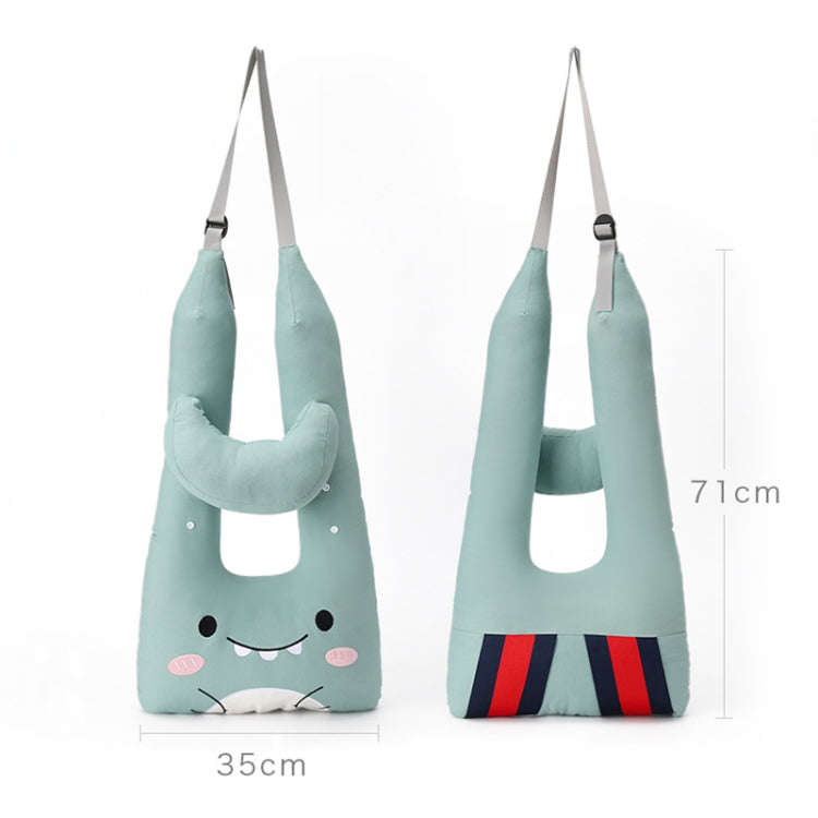 8146 Cartoon Adjustable Car Children Sleep Safety Belt U-shaped Neck Pillow(Coffee Monkey)