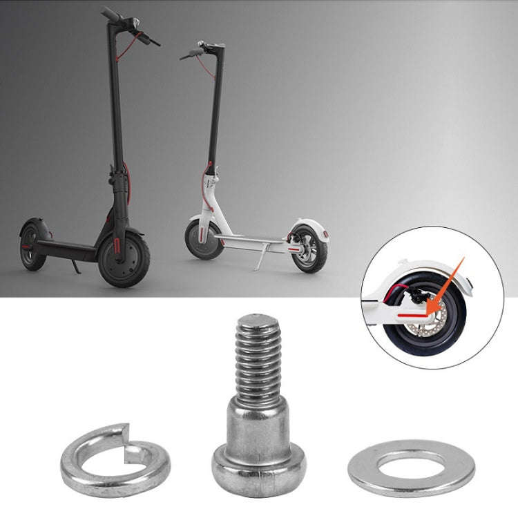 For Xiaomi Mijia M365/PRO 5pcs Scooter Rear Wheel Fixing Screws(White)