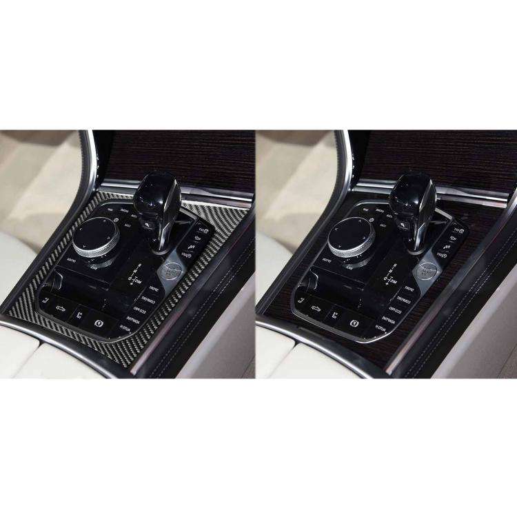 For 2019-2024 BMW 8 Series G14 Right-Hand Drive Central Control Shift Panel Frame Sticker(Black)