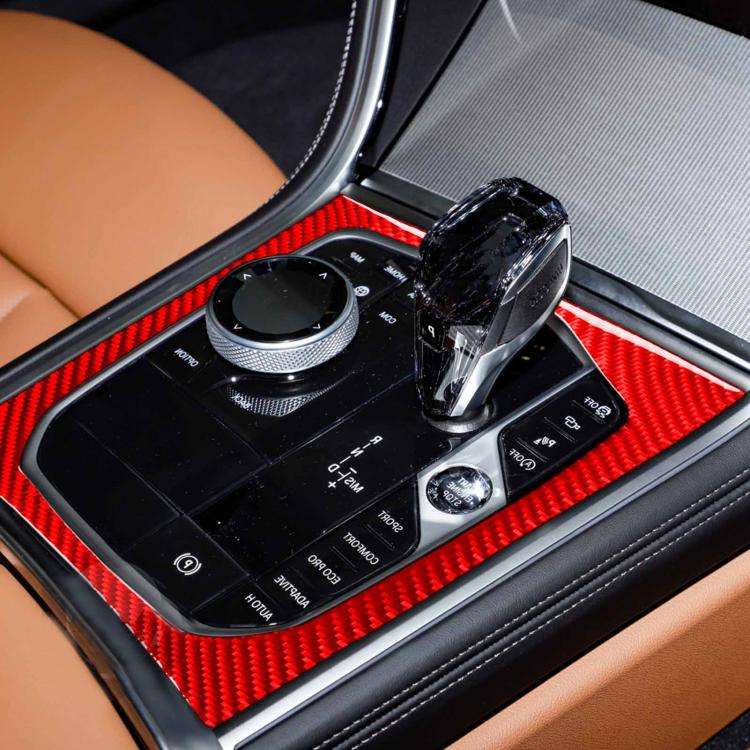 For 2019-2024 BMW 8 Series G14 Right-Hand Drive Central Control Shift Panel Frame Sticker(Black)