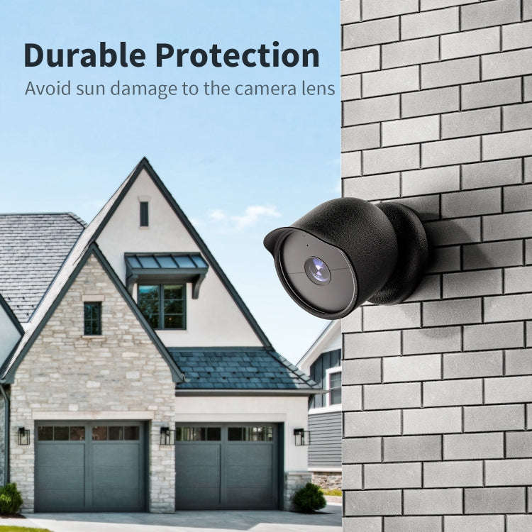For Google Nest Camera Outdoor Silicone Water-Resistant Protective Cover(White)