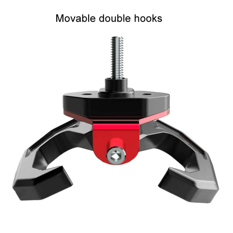 Motorcycle Electric Bike Item Movable Double Hooks Aluminum Helmet Hanger Modification Accessorie...