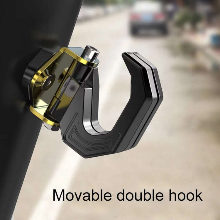 Motorcycle Electric Bike Item Movable Double Hooks Aluminum Helmet Hanger Modification Accessorie...