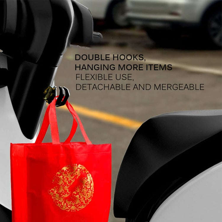Motorcycle Electric Bike Item Movable Double Hooks Aluminum Helmet Hanger Modification Accessorie...