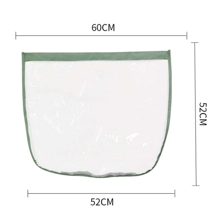 Electric Vehicle Charging Port Magnetic Transparent Rain Cover(Green)