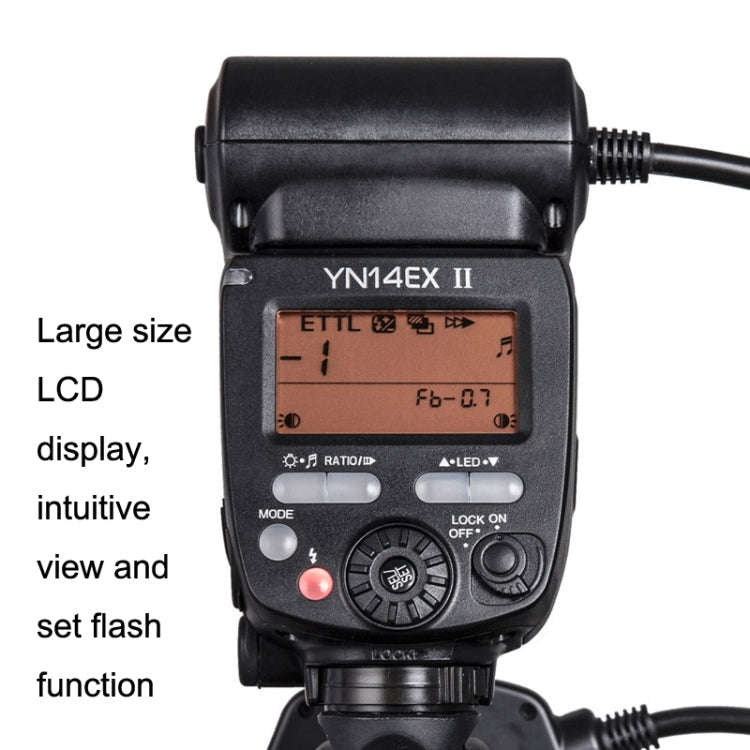 For Canon TTL Oral Insect Insect Teeth Ring Light YONGNUO YN-14EX II Macro Ring Flash Speedlite