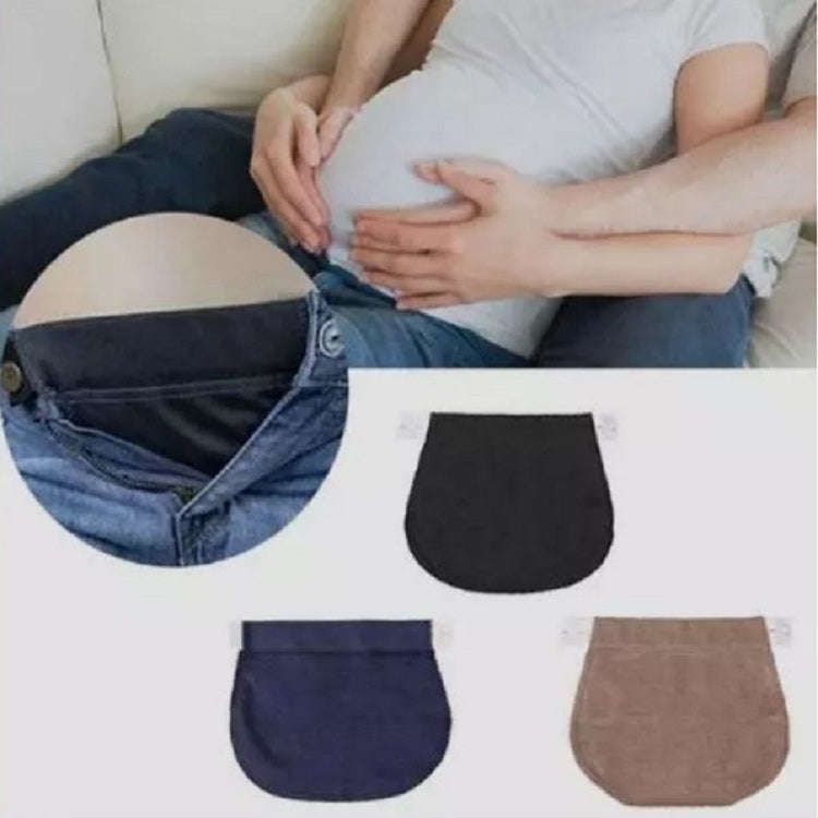 Pregnant Women May Be Adjusted To Change The Waistband Elastic Waistband Extended Buckle, Color:B...