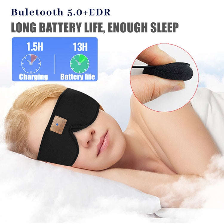 Bluetooth Eye Mask 3D Sleep Blackout Eye Shield Can Listen To Music & Answer Phone(Black)