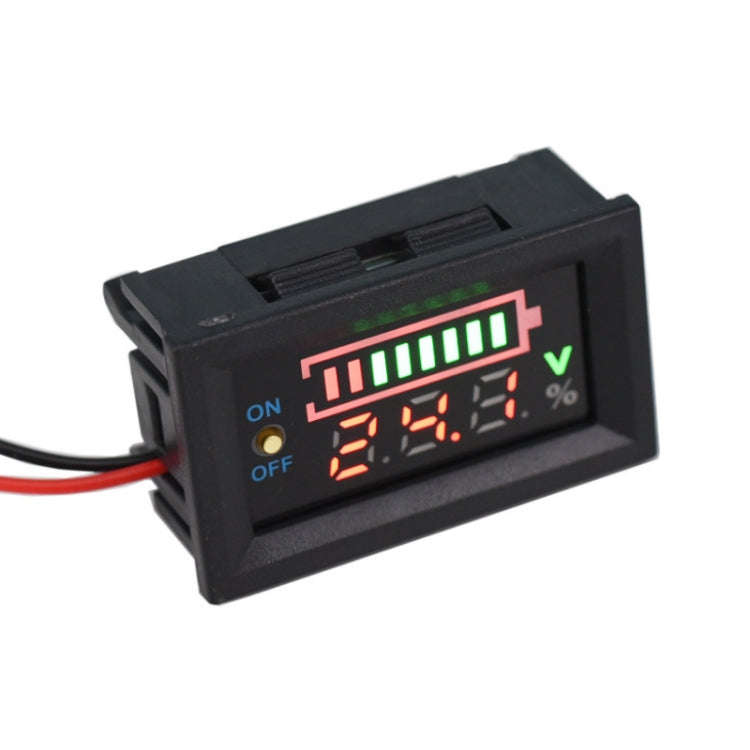 229TY 6-30V Electric Car Lithium Battery Voltage Power Meter Display Switch