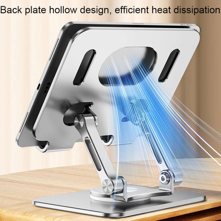 SP-026 360-degree Rotating Universal Desktop Tablet Folding Bracket(Silver)