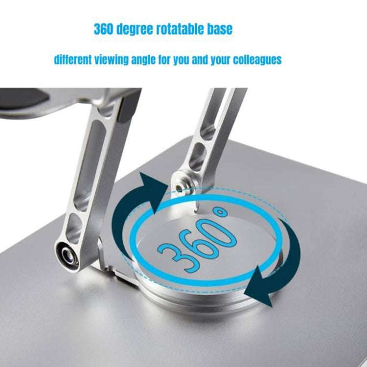 Multifunctional Desktop Foldable Rotating Laptop Cooling Bracket, Spec: SP-086 (Gray)