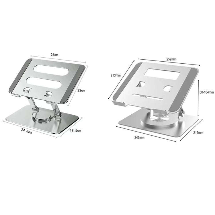 Multifunctional Desktop Foldable Rotating Laptop Cooling Bracket, Spec: SP-88 (Silver)
