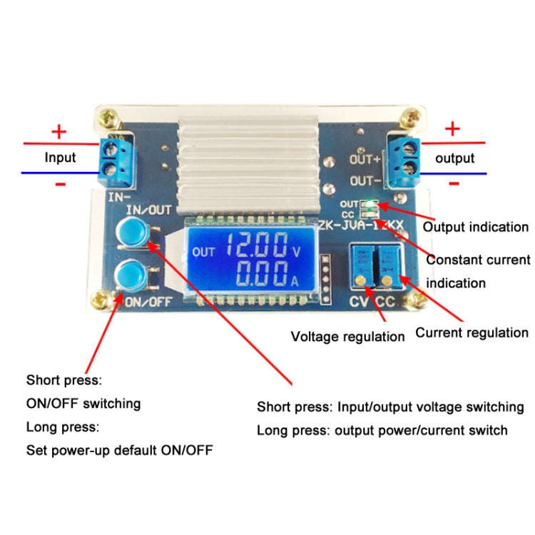 12V24V To 5V9V 12A High Power Step-Down Power Supply LED Constant Current Module(12KX)