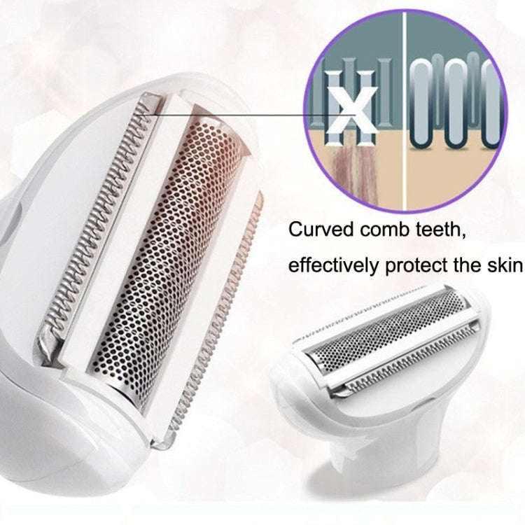 5 In 1 Electric Shaver Lady Household Bikini Axillary Hair Private Parts Hair Scraper(Green)