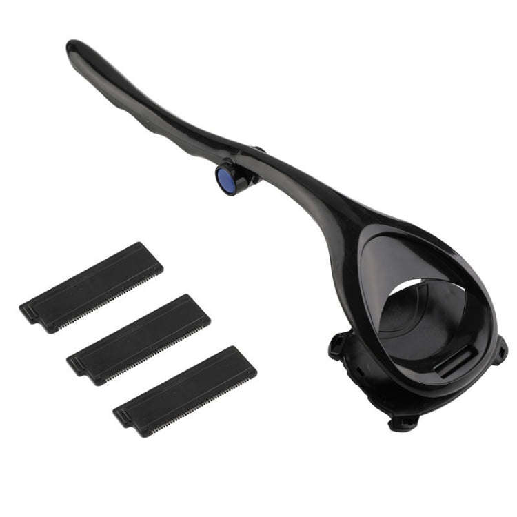 B5 Upgraded Version Manual 3 Knife Heads Back Shavers Long Handle Folded Removable Head Hair Removal