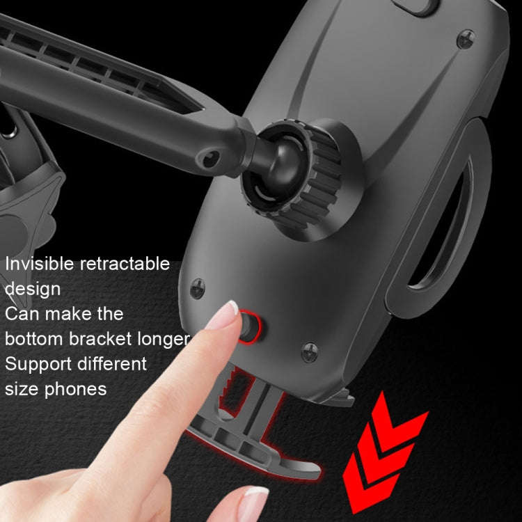 Yesido C111 Double Pole Rotating Telescopic Arm Car Bracket(Black)