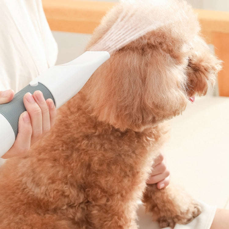 3 in 1 600W Pet Electric High Wind Hair Removal Blowing Combs, Specification: US Plug 110V(Gray)