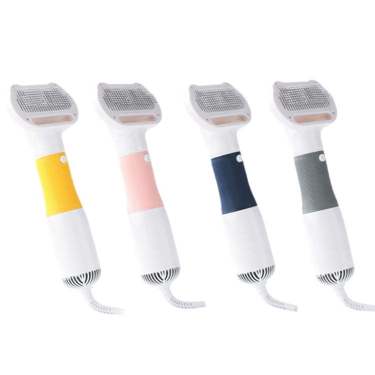 3 in 1 600W Pet Electric High Wind Hair Removal Blowing Combs, Specification: EU Plug 220V(Pink)