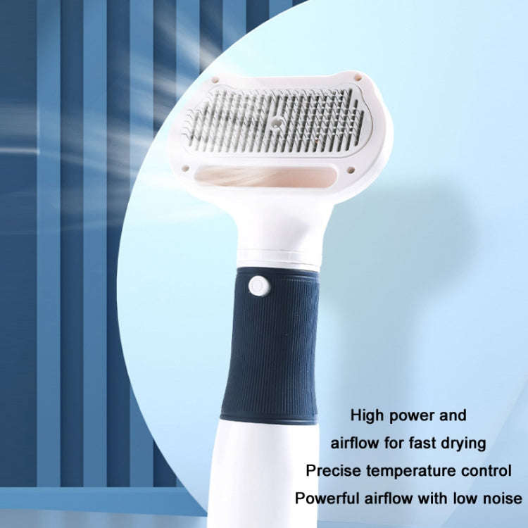 3 in 1 600W Pet Electric High Wind Hair Removal Blowing Combs, Specification: EU Plug 220V(Yellow)