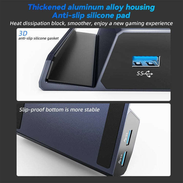 HBC065 6 In 1 For Steam Deck Expansion Dock Base HDMI HD 4K/60Hz Output