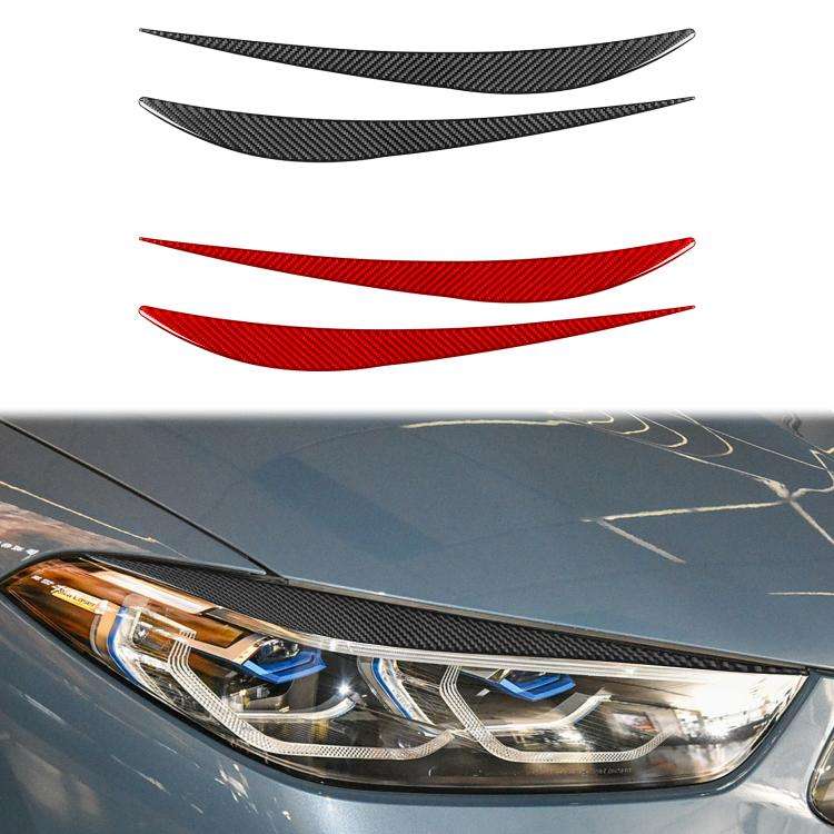 For 2019-2024 BMW 8 Series G14 2pcs /Set Universal Headlight Eyebrow Sticker(Red)