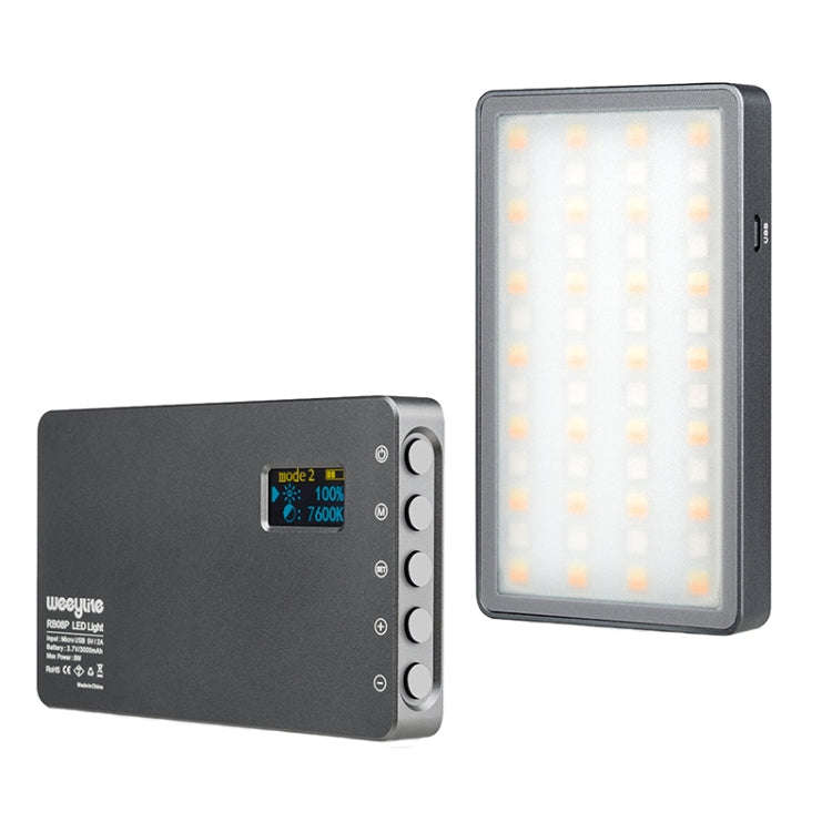 Weeylite RB08P 52LEDs RGB Colorful Light Effect Mini Photography Fill Light