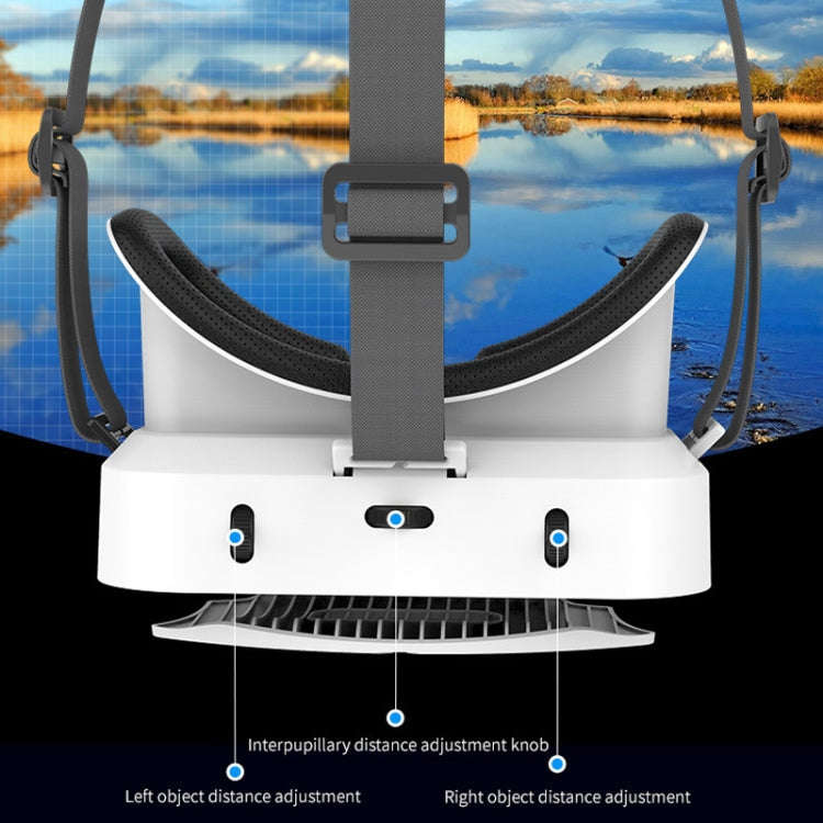 VRSHINECON G12 VR Glasses 3D Movie All In One Game Machine Immersive Virtual Reality Glasses(White)