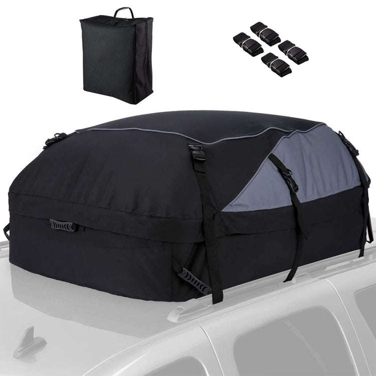 600D Oxford Cloth Car Luggage Bag Outdoor SUV Foldable Roof Bag, Size: M: 130 × 100 × 45cm(Blac...