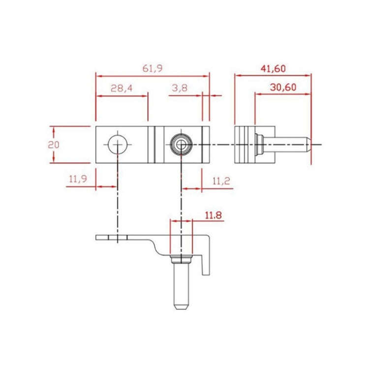 New Energy Electric Vehicle Battery Column MRBF Fuse(Square)