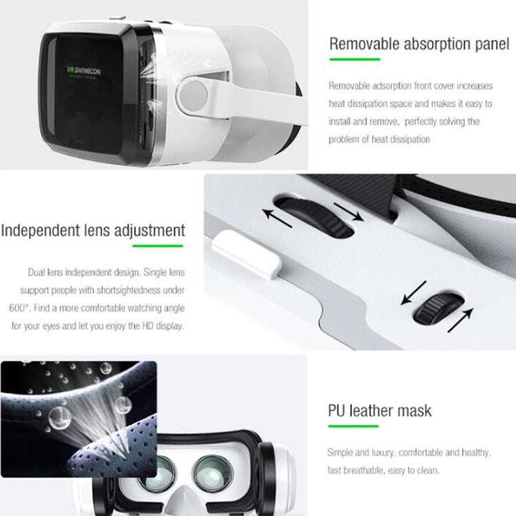 VRSHINECON G04BS+B01 Handle 3D Virtual Reality Helmet VR Glasses With Bluetooth Headset