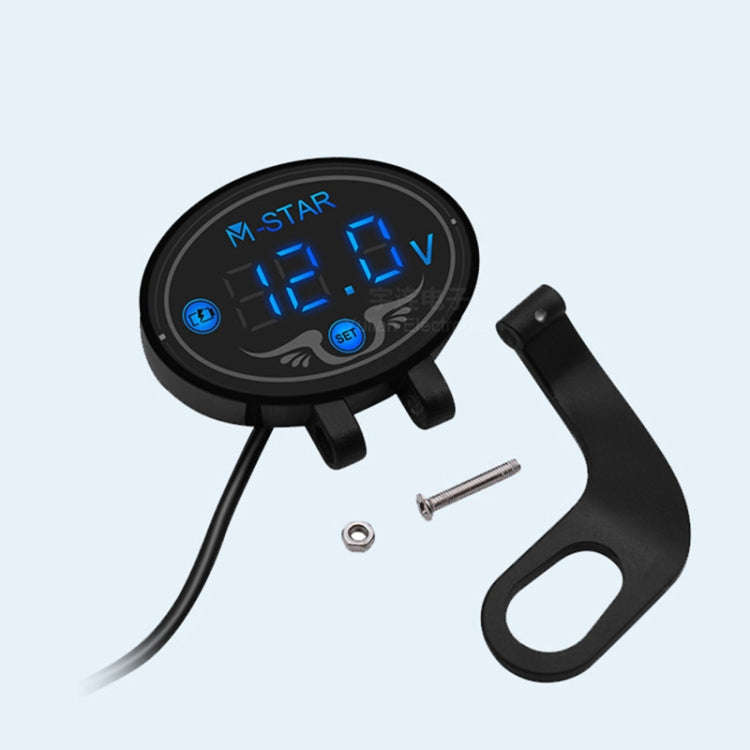 YL-M01 Motorcycle Battery Voltage Monitoring M-STAR Intelligent Voltage Meter(Purple)