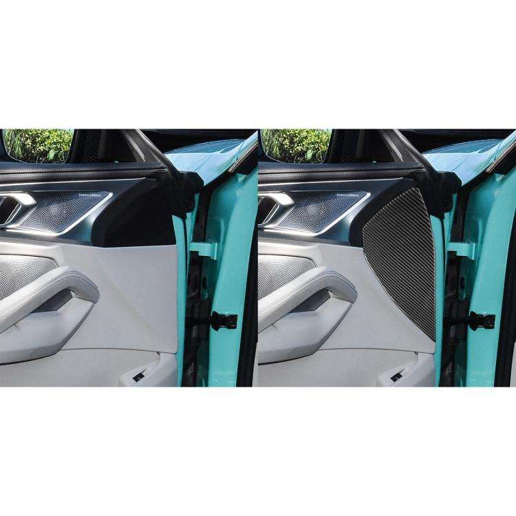 For 2019-2024 BMW 8 Series G14 2pcs Door Buffer 2 Door Stickers(Black)