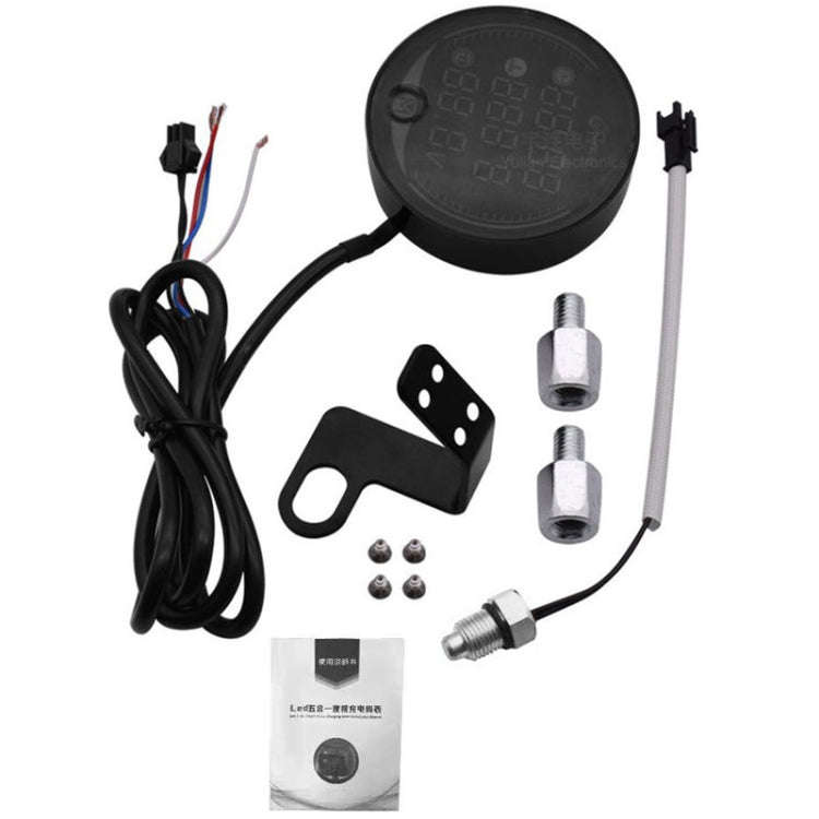 Morfayer YL-M05 5 In 1 Water Temperature Model 9-24V LED Night Vision Motorcycle Modification Ins...