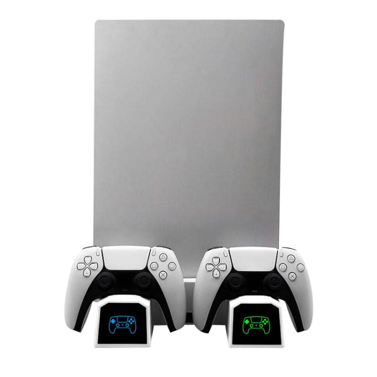 For PS5 SYP5-5088 Handle Dual Charging Cooling Fan With Disc Storage Rack