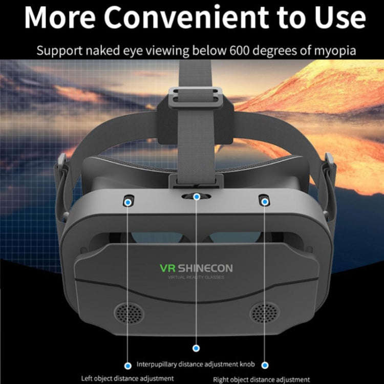 VRSHINECON G13 Virtual Reality VR Glasses Mobile Phone Movie Game 3D Digital Glasses(Black)