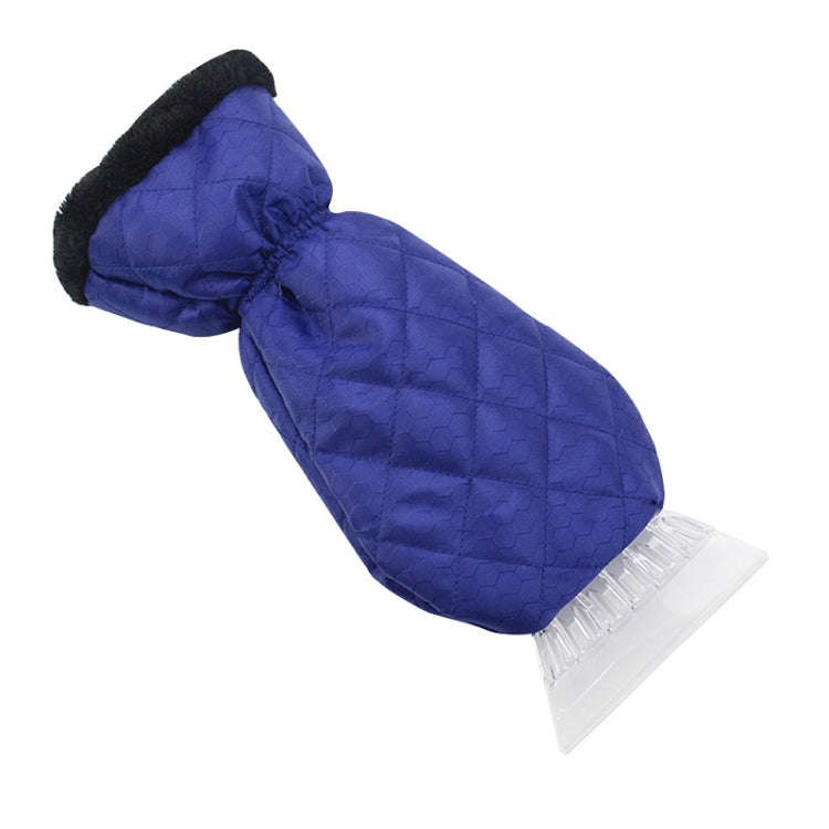 Thick Waterproof Snow Removal Shovel Car Warm Gloves(Blue)