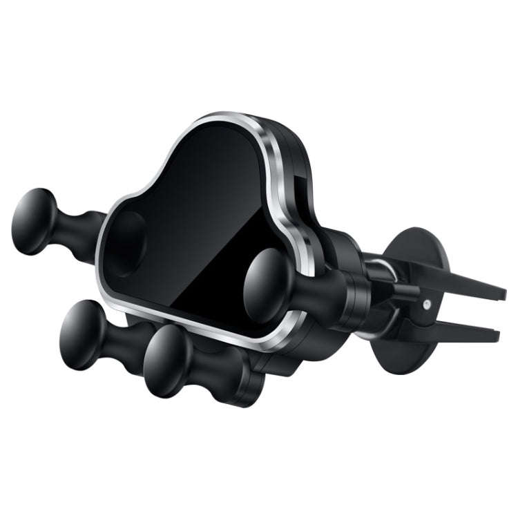 Car Air Outlet Cloud Shrink Gravity Mobile Phone Holder(Black)