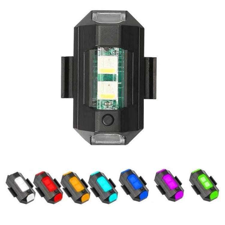 M1 Motorcycle Bicycle Aircraft Explosion Lights Cruise Flashing Anti-Rear-End Collision Light(7 C...